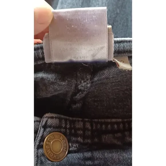 Norm Thompson Women's Size 12 Washed Black Stretch Denim High Rise Flare Jeans - Picture 8 of 8